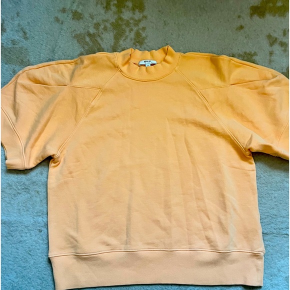 AGOLDE The Round Shoulder Sweatshirt, Sherbert - Medium, NWOT - Picture 2 of 7